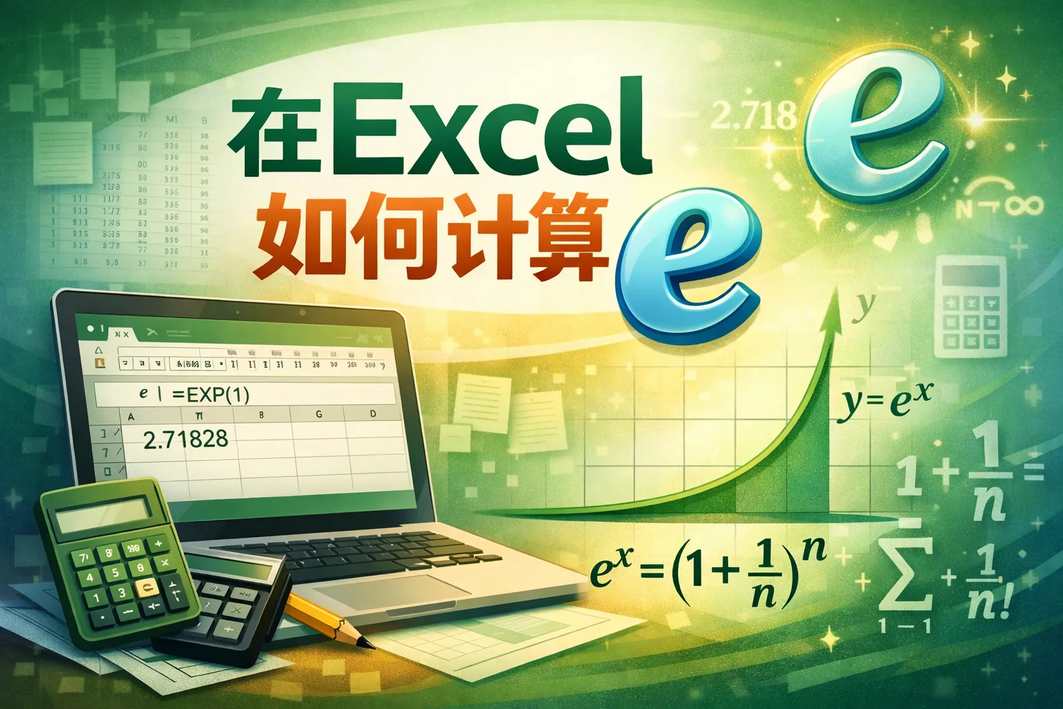 在excel如何计算e