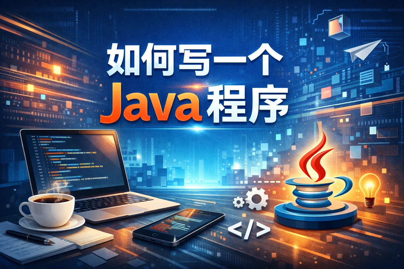 如何写一个java程序