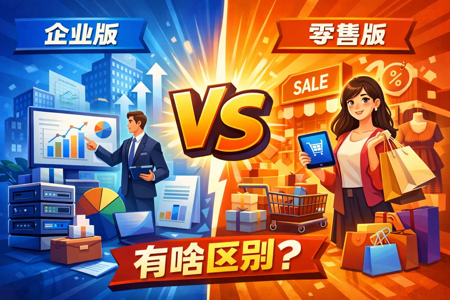 企业版跟零售版有啥区别