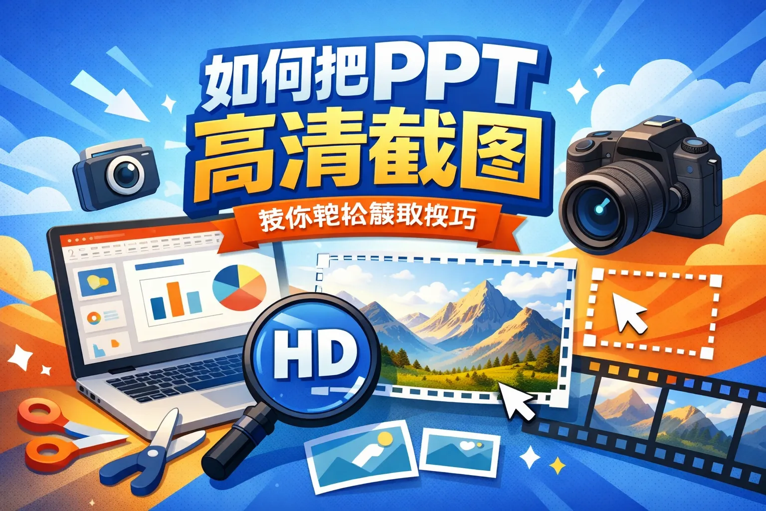 如何把ppt高清截图