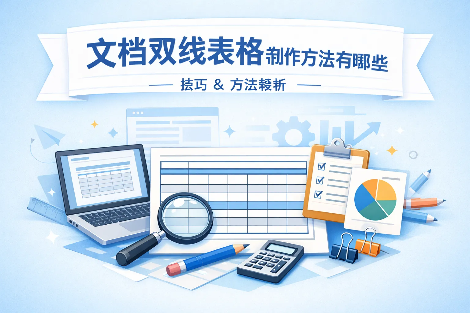 文档双线表格制作方法有哪些