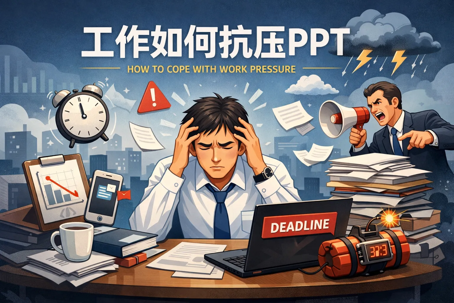 工作如何抗压PPT