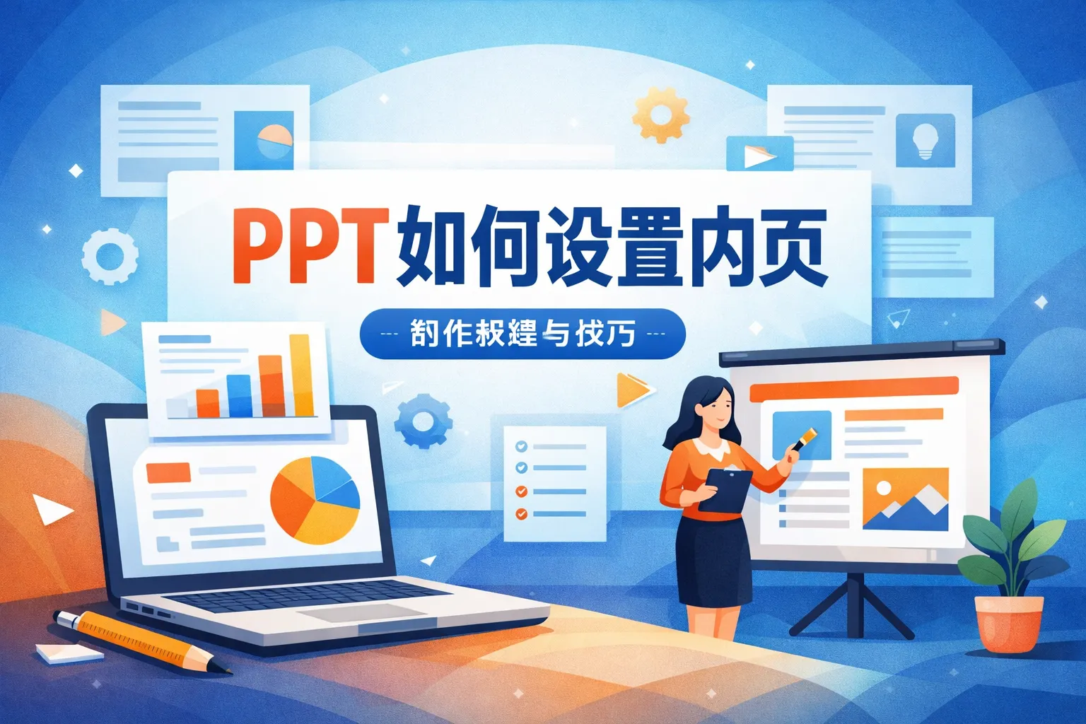 ppt如何设置内页