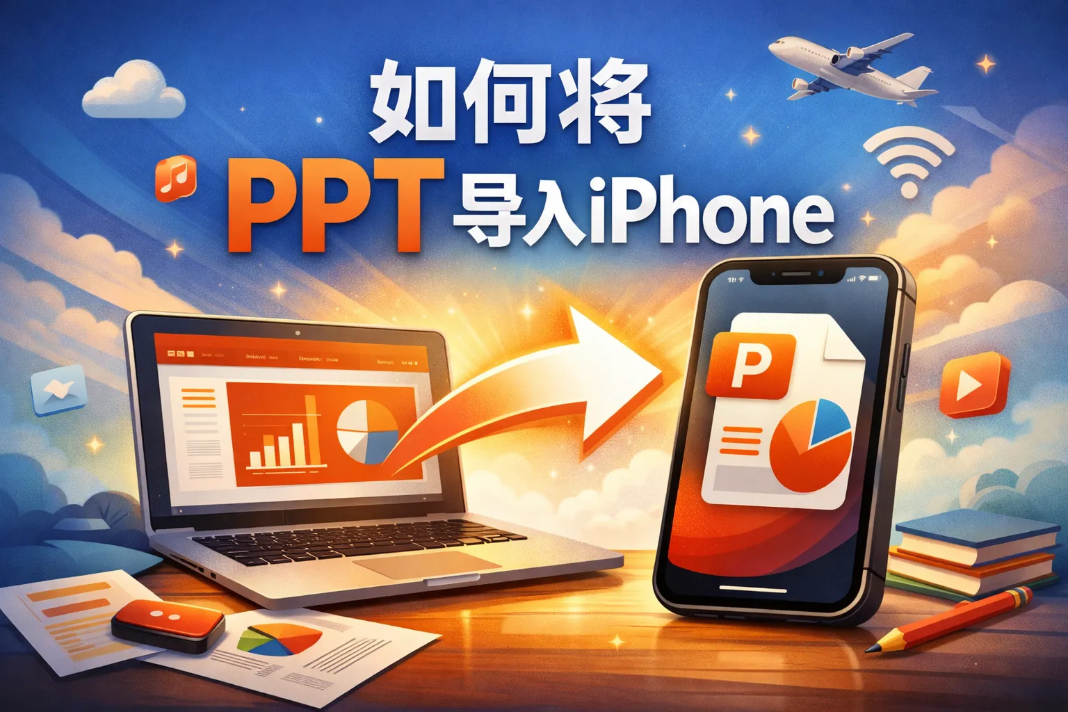如何将ppt导入iphone