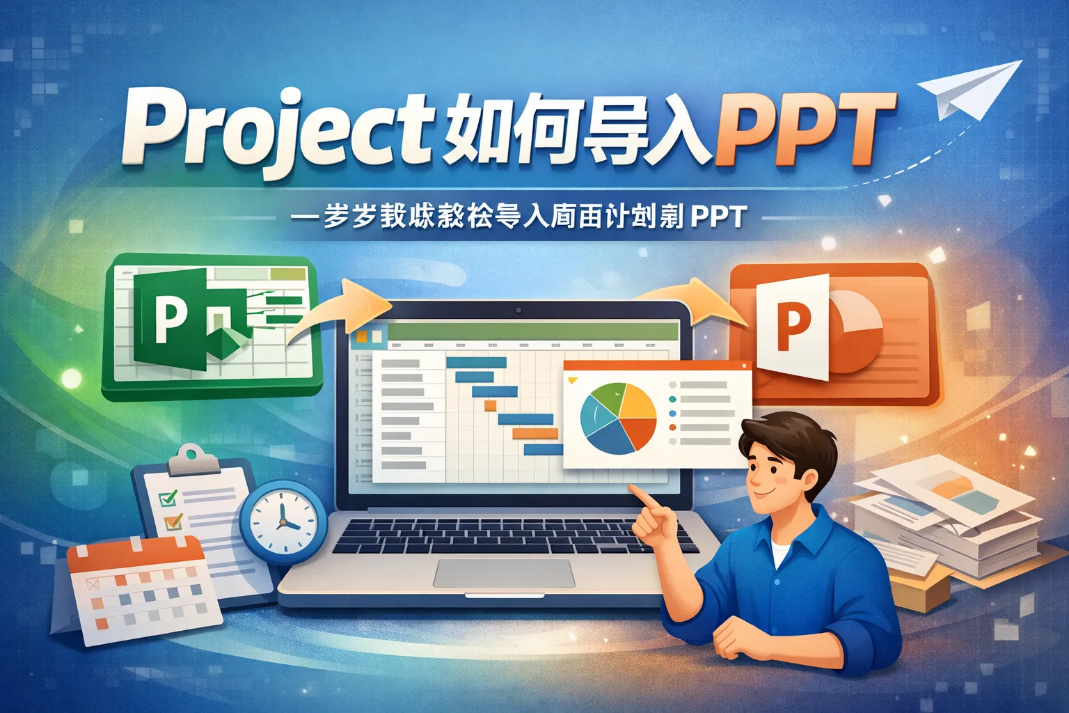 project如何导入ppt