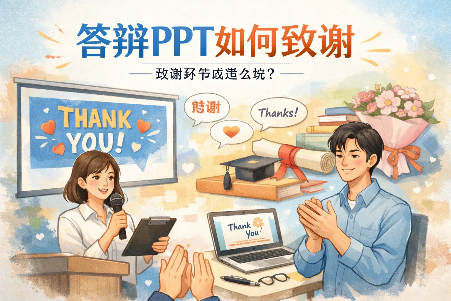答辩ppt如何致谢