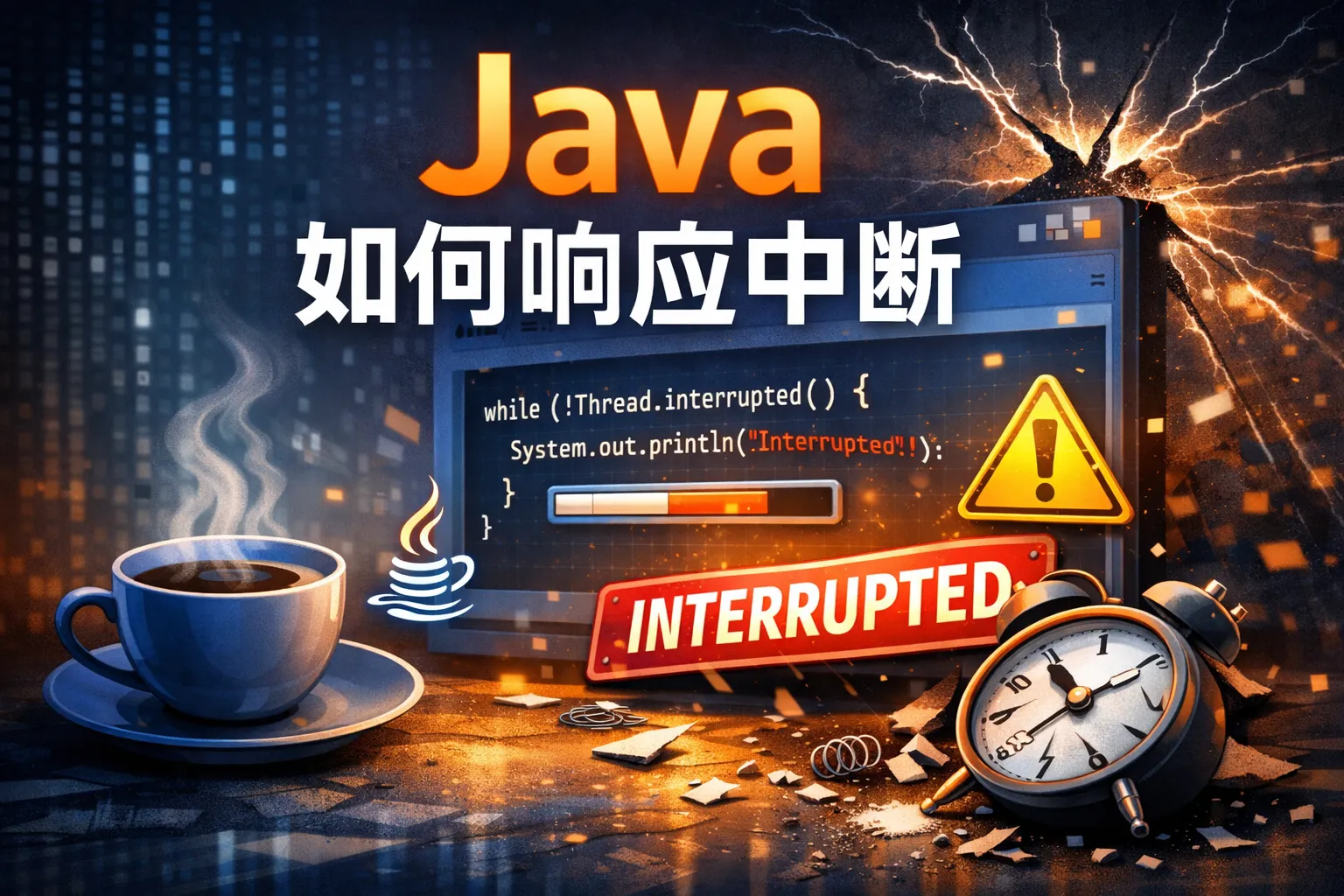 java 如何响应中断