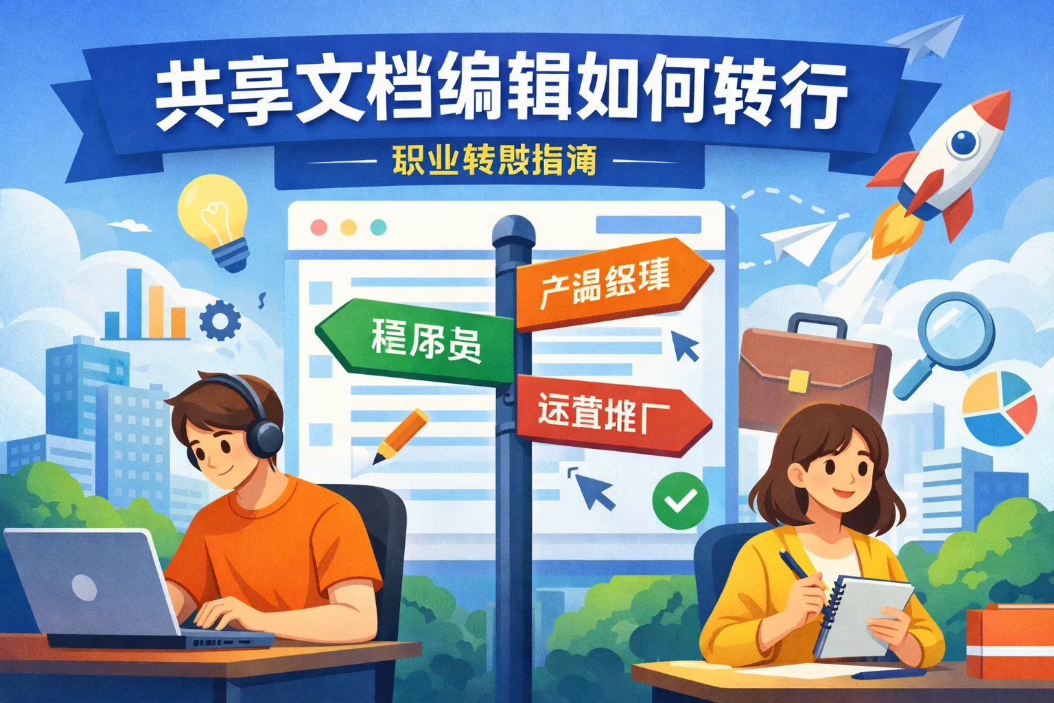 共享文档编辑如何转行