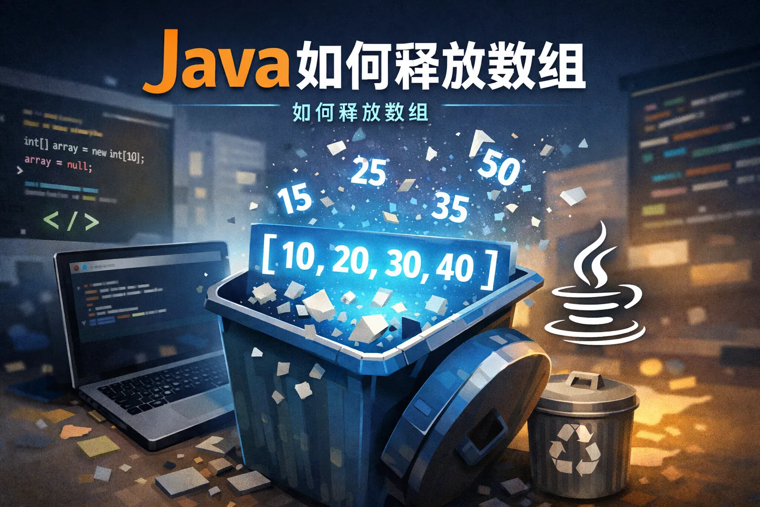 java如何释放数组