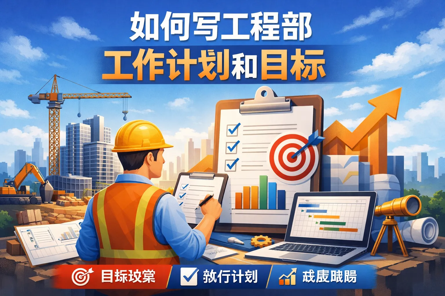 如何写工程部工作计划和目标