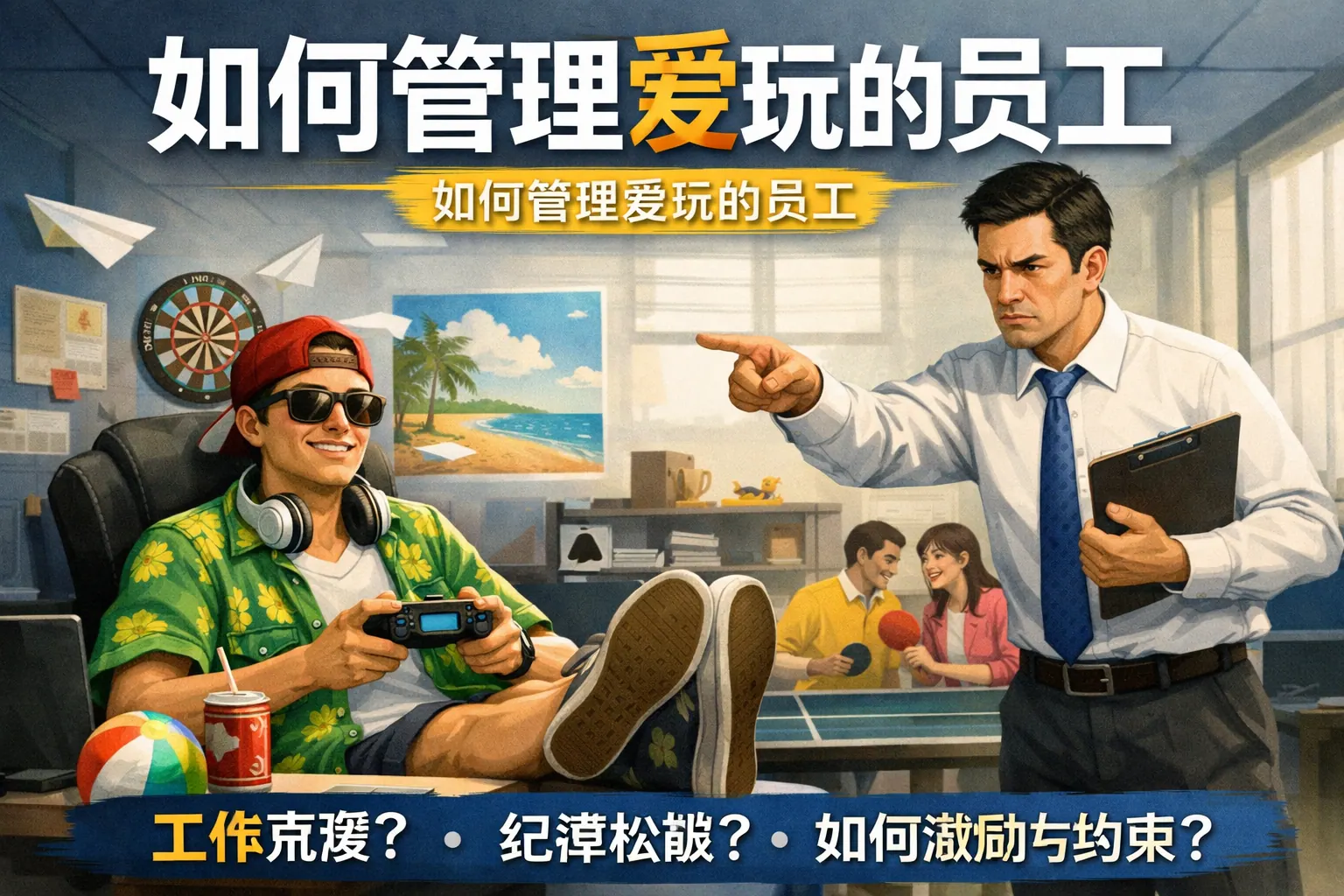 如何管理爱玩的员工