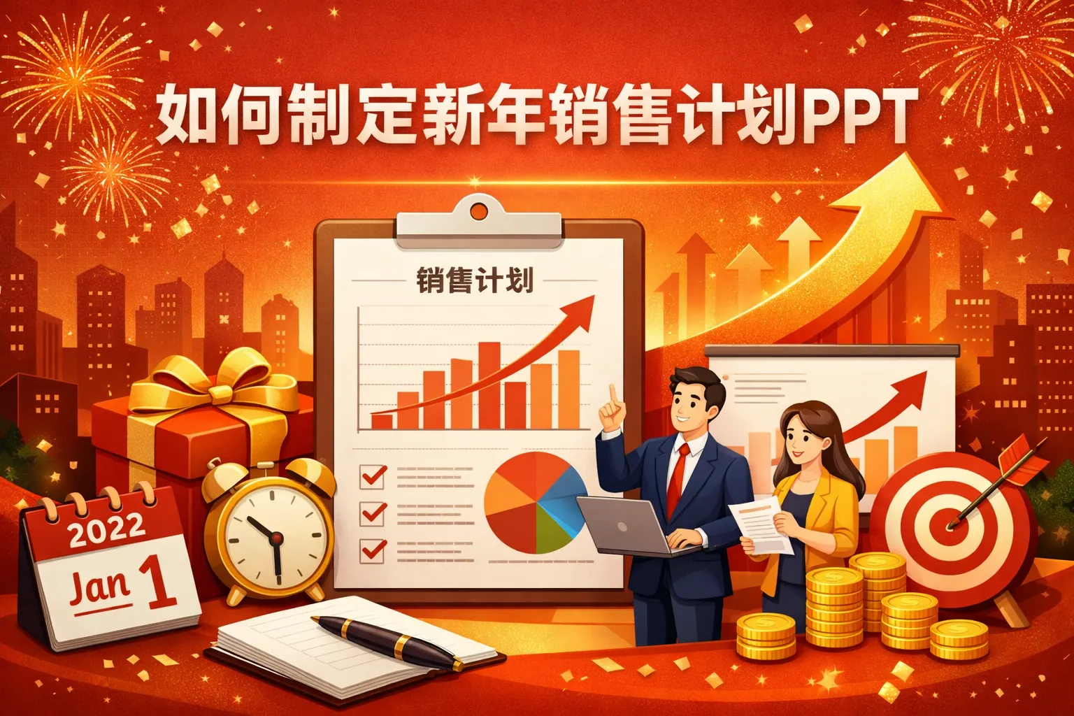 如何制定新年销售计划ppt