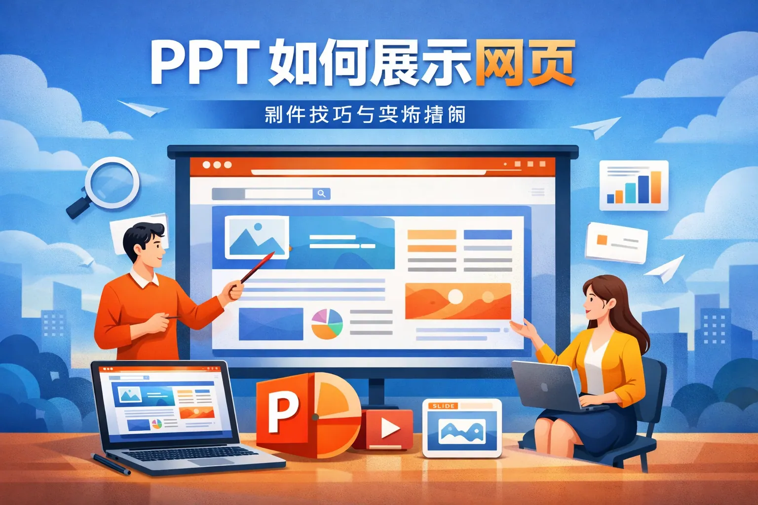 ppt如何展示网页