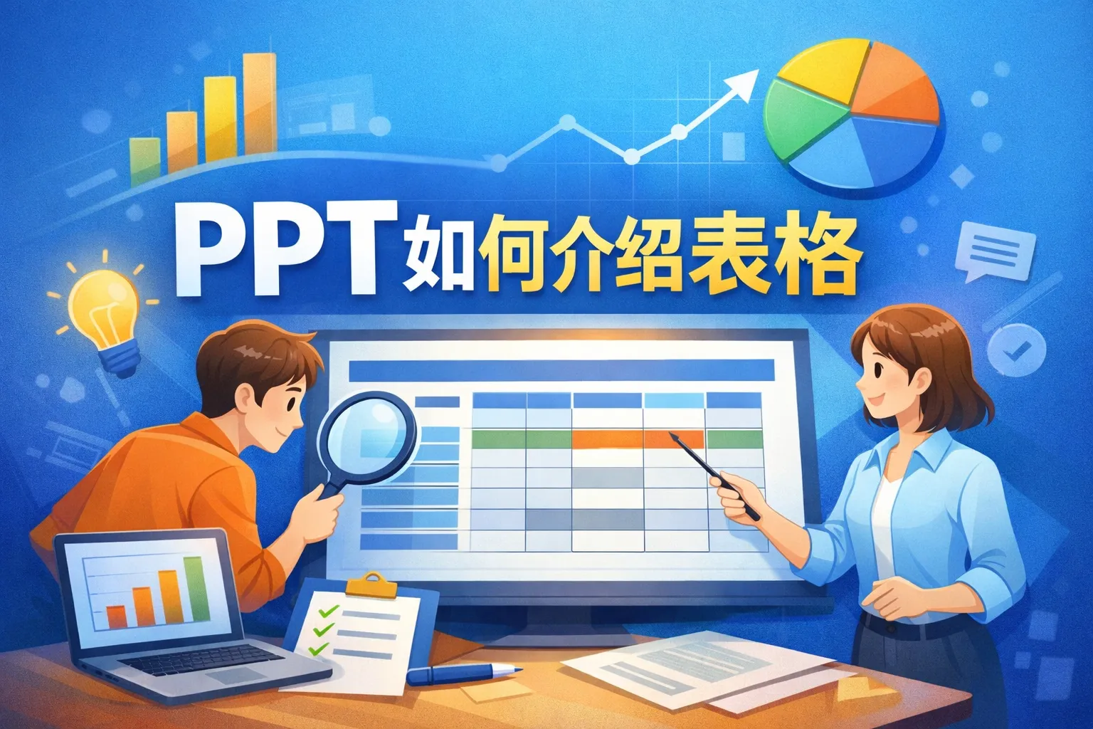 ppt如何介绍表格