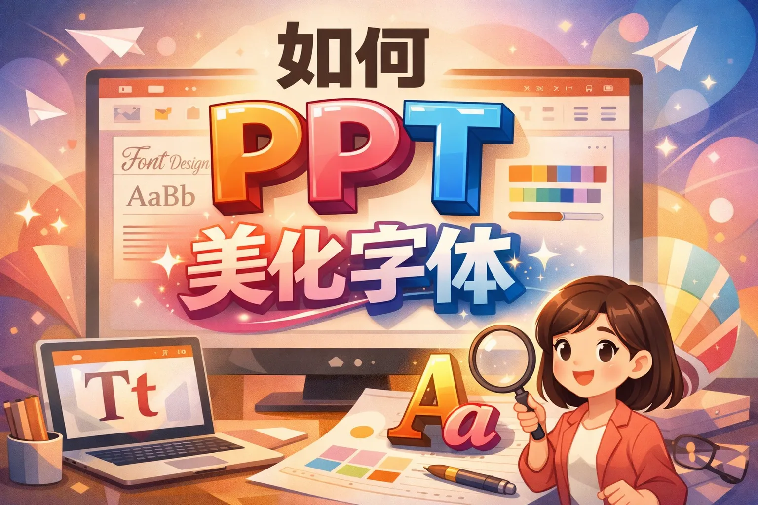如何ppt美化字体