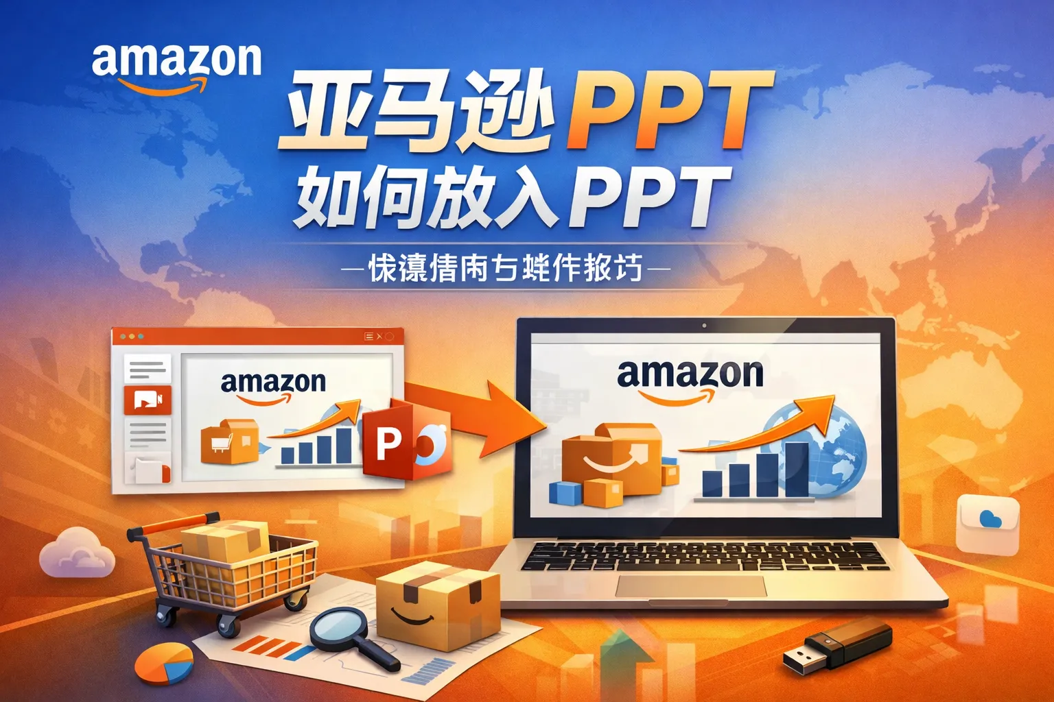 亚马逊ppt如何放入ppt
