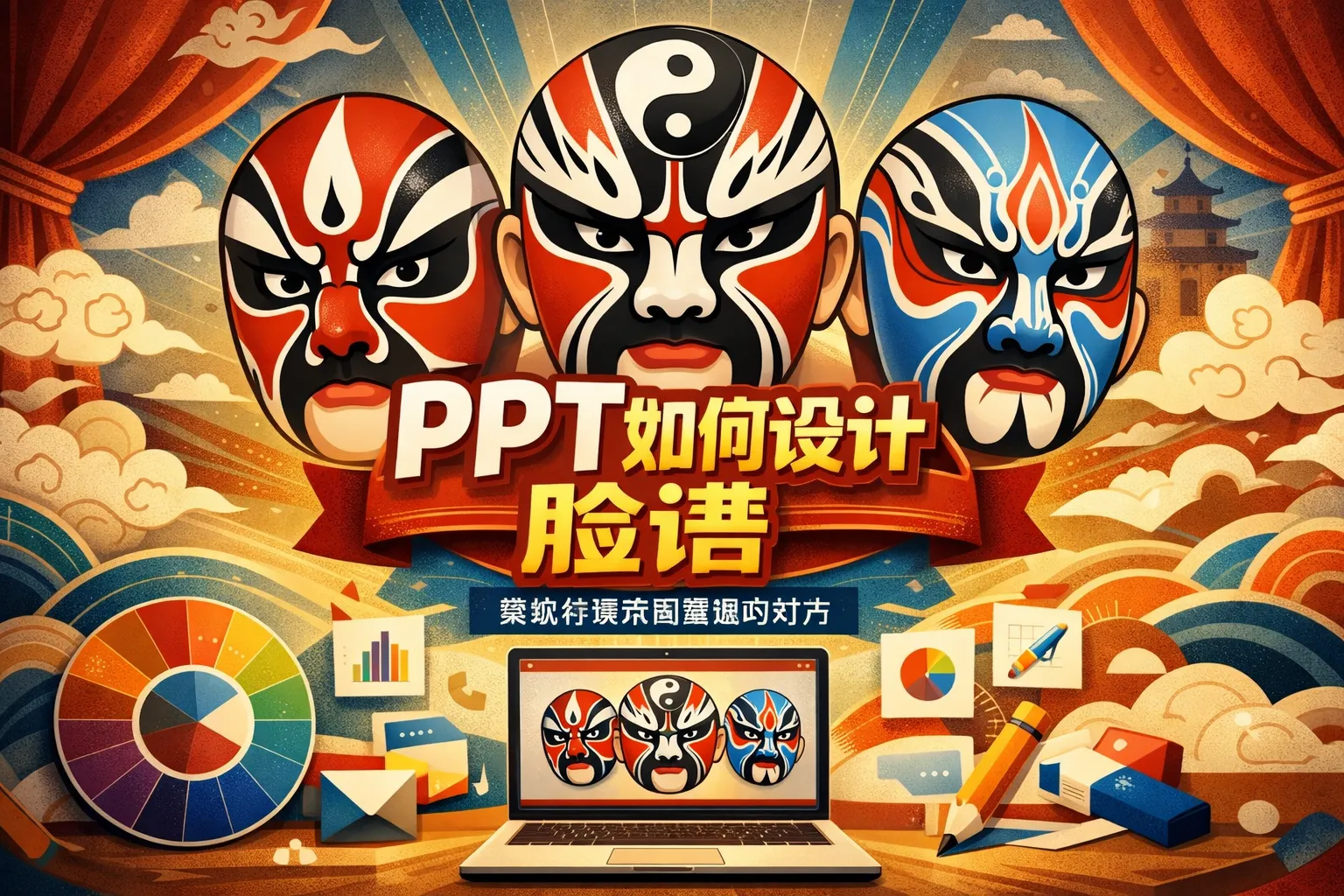 ppt如何设计脸谱