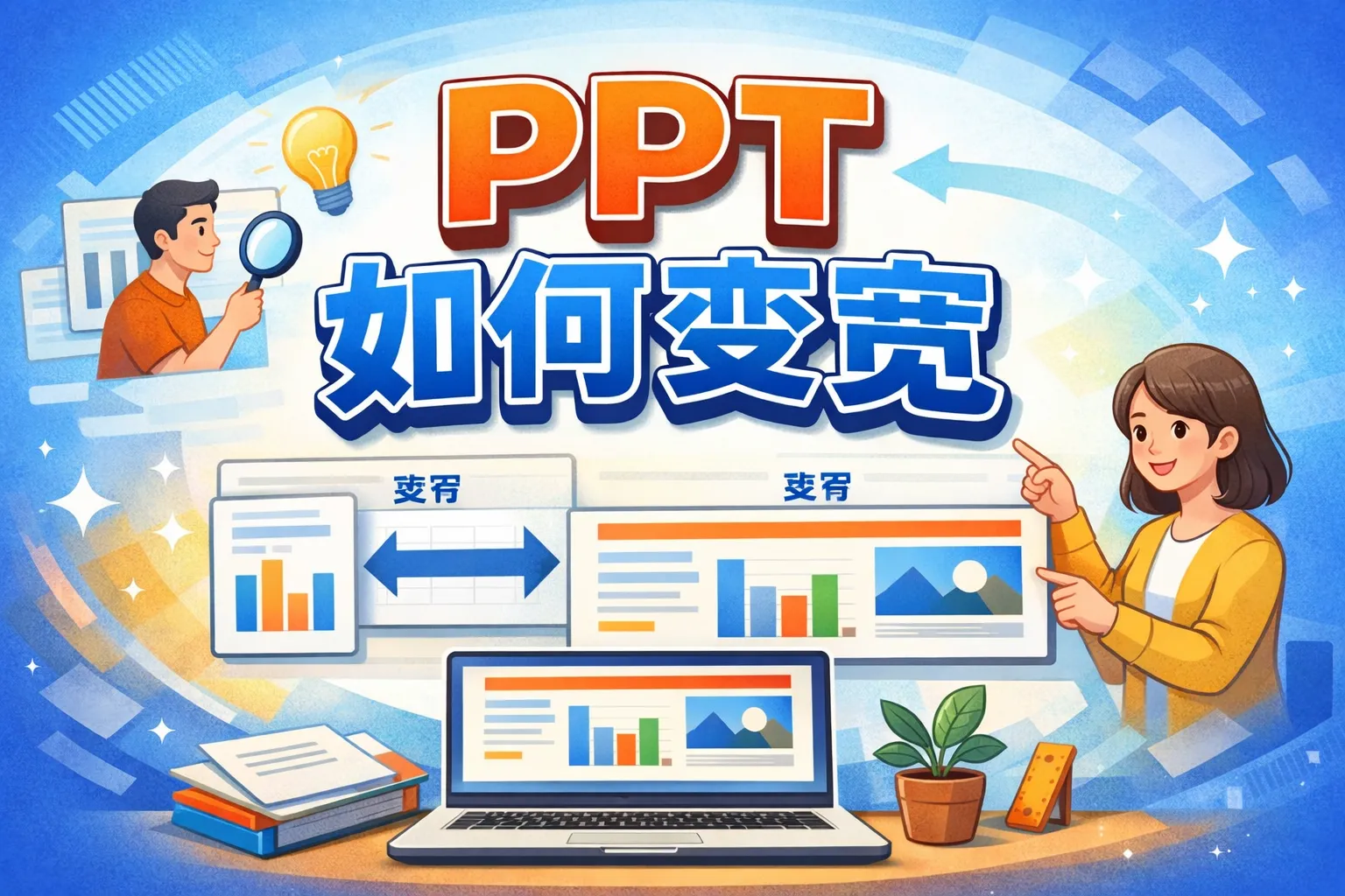 ppt显示如何变宽