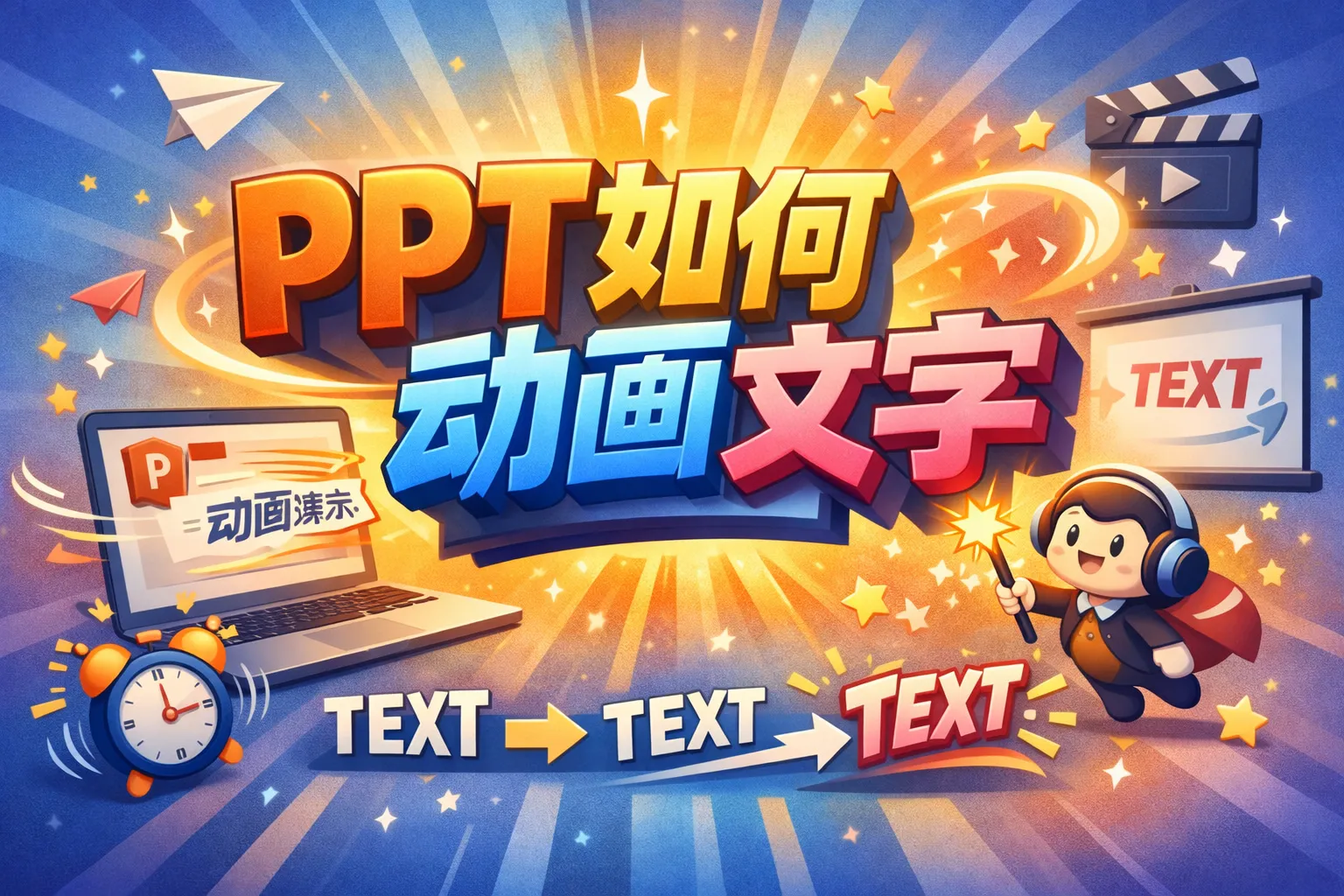 ppt如何动画文字