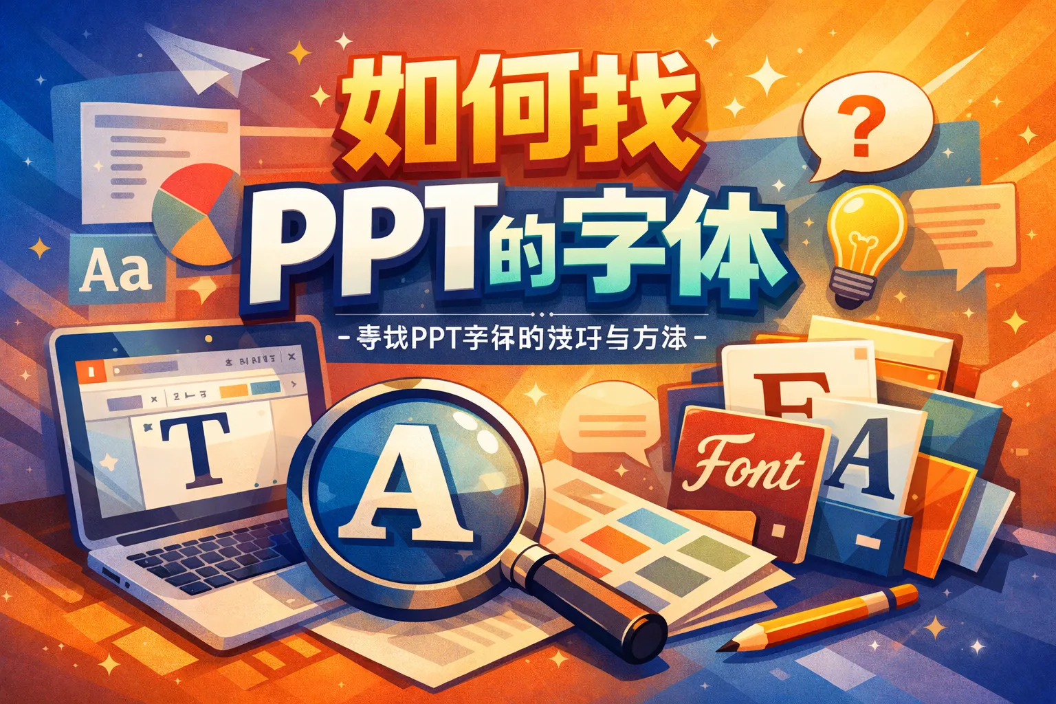 如何找PPT的字体