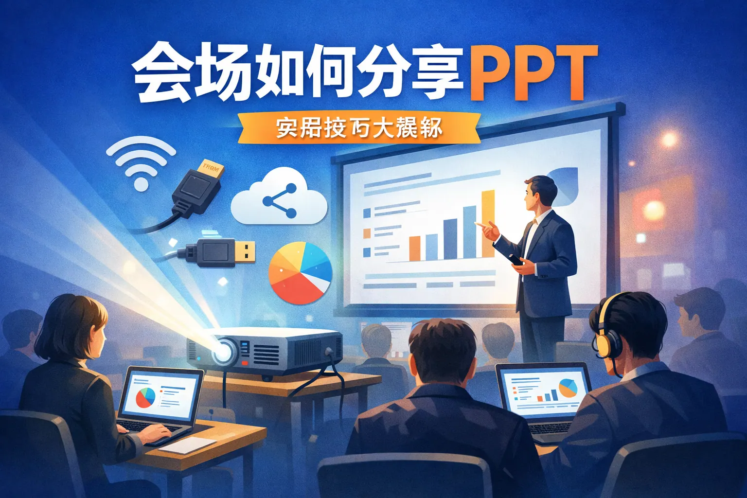 会场如何分享ppt