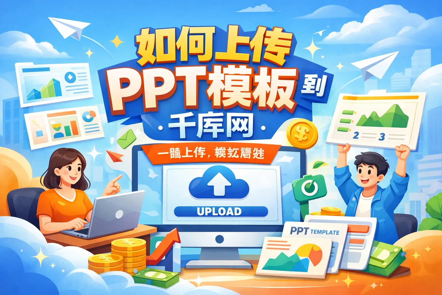 如何上传ppt模板到千库网