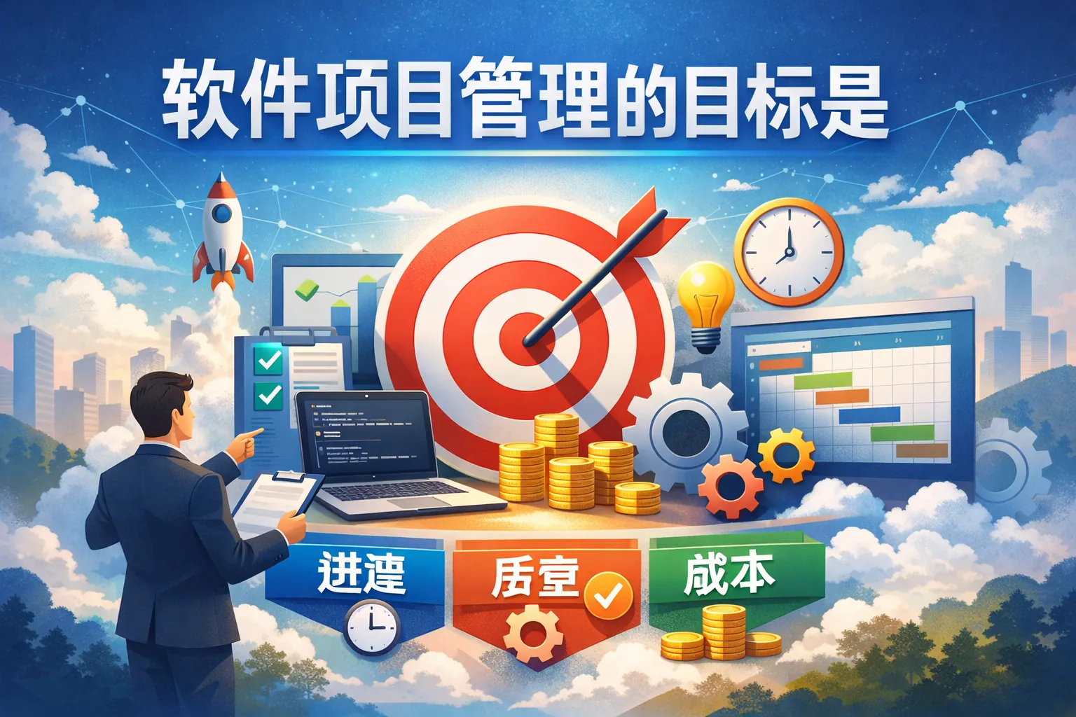软件项目管理的目标是