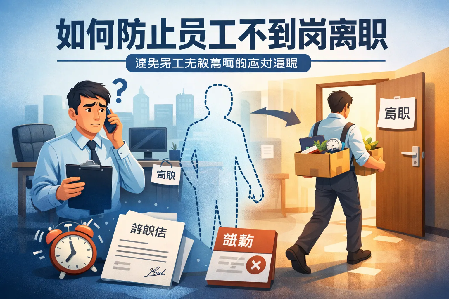 如何防止员工不到岗离职