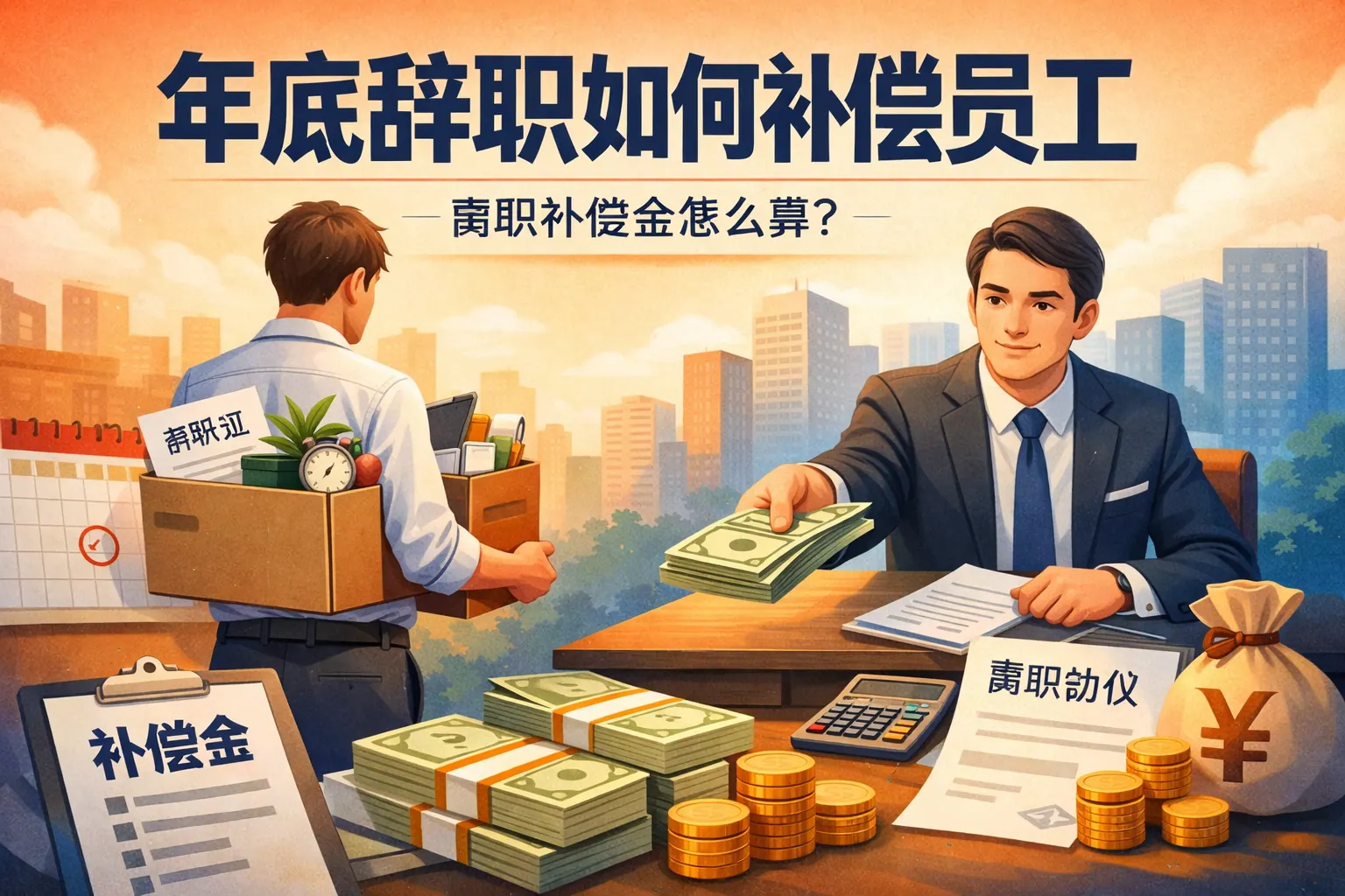 年底辞职如何补偿员工