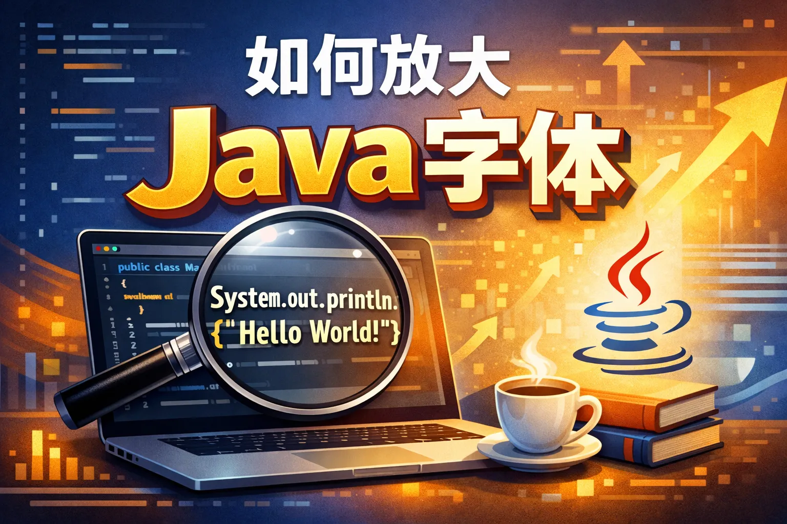 如何放大java字体