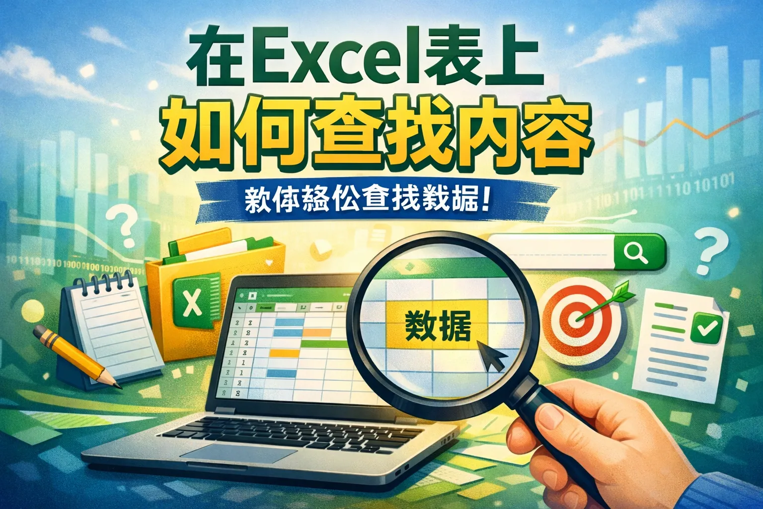 在excel表上如何查找内容