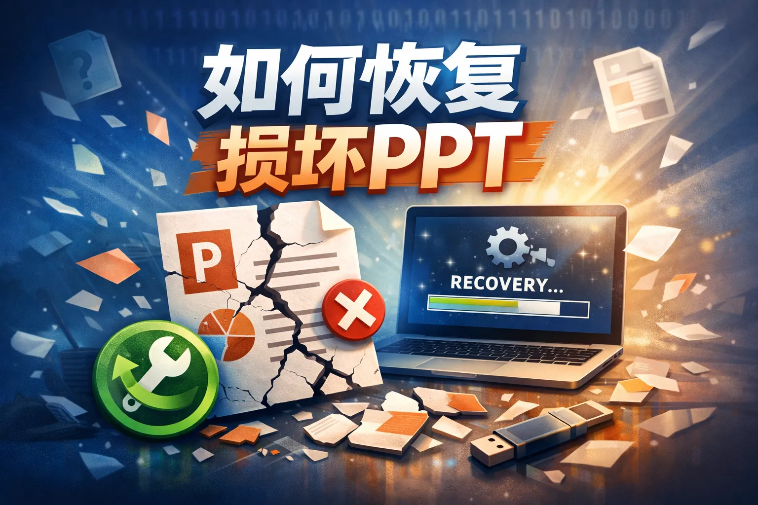 如何恢复损坏ppt