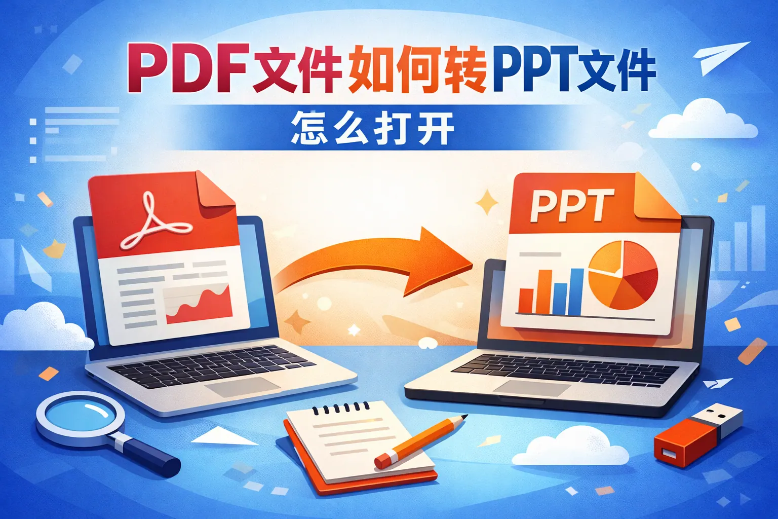 pdf文件如何转ppt文件怎么打开