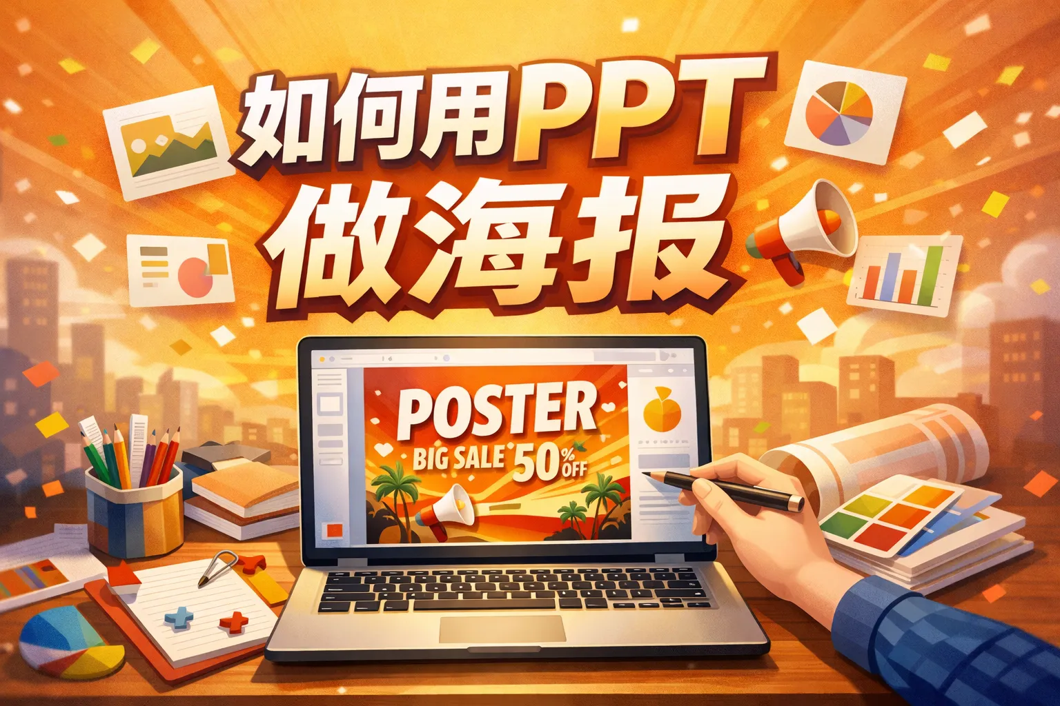 如何用ppt做海报