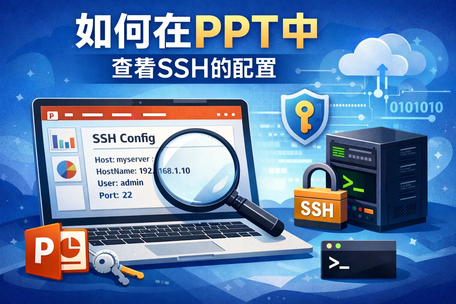 如何在ppt中查看ssh的配置