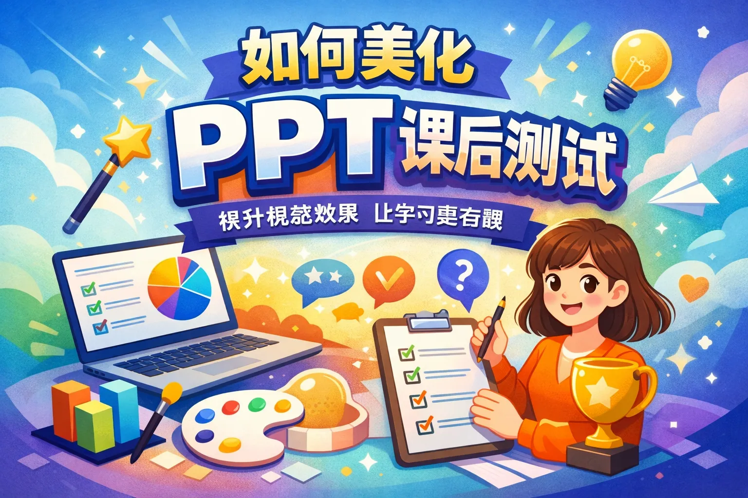 如何美化ppt课后测试