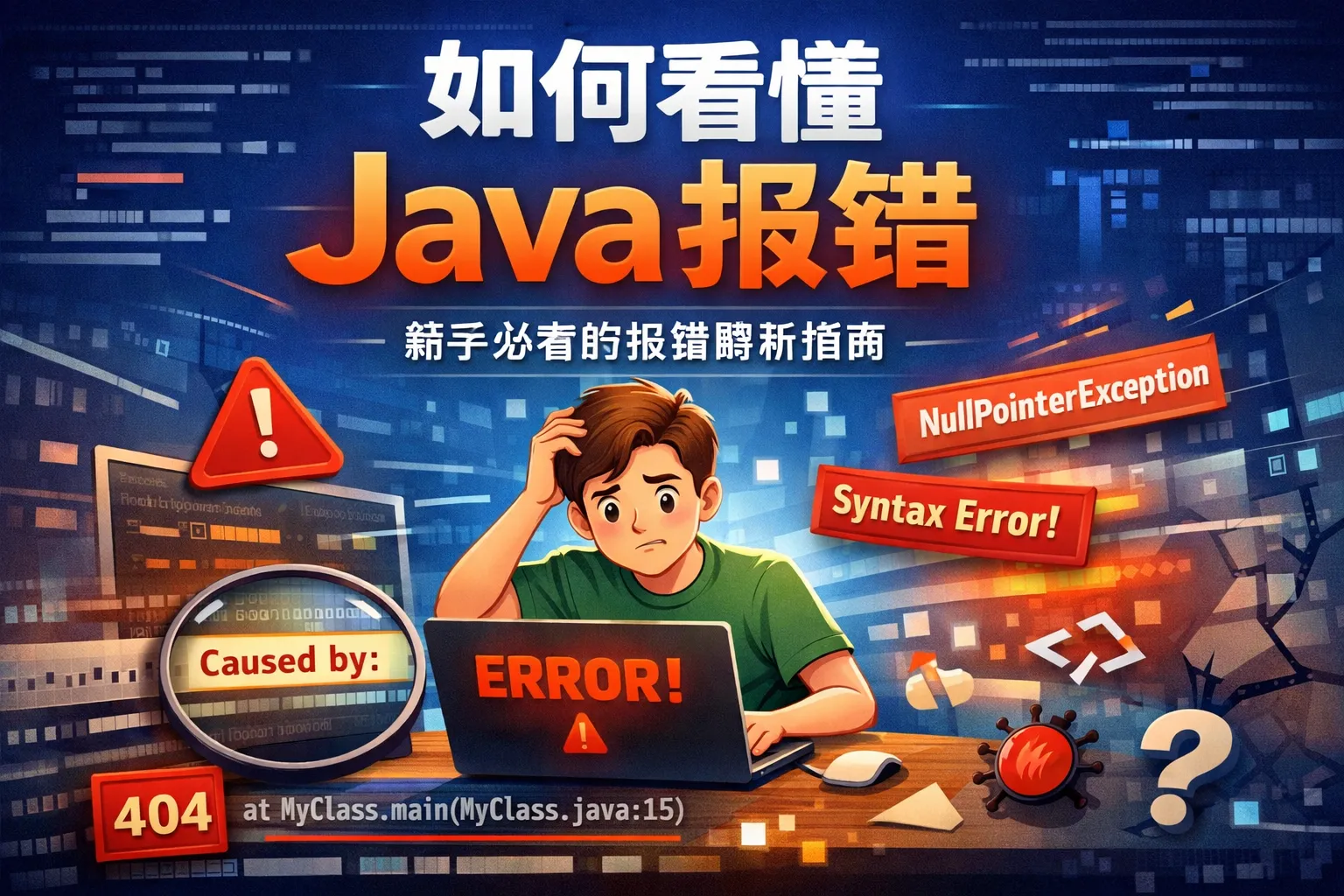 如何看懂java报错