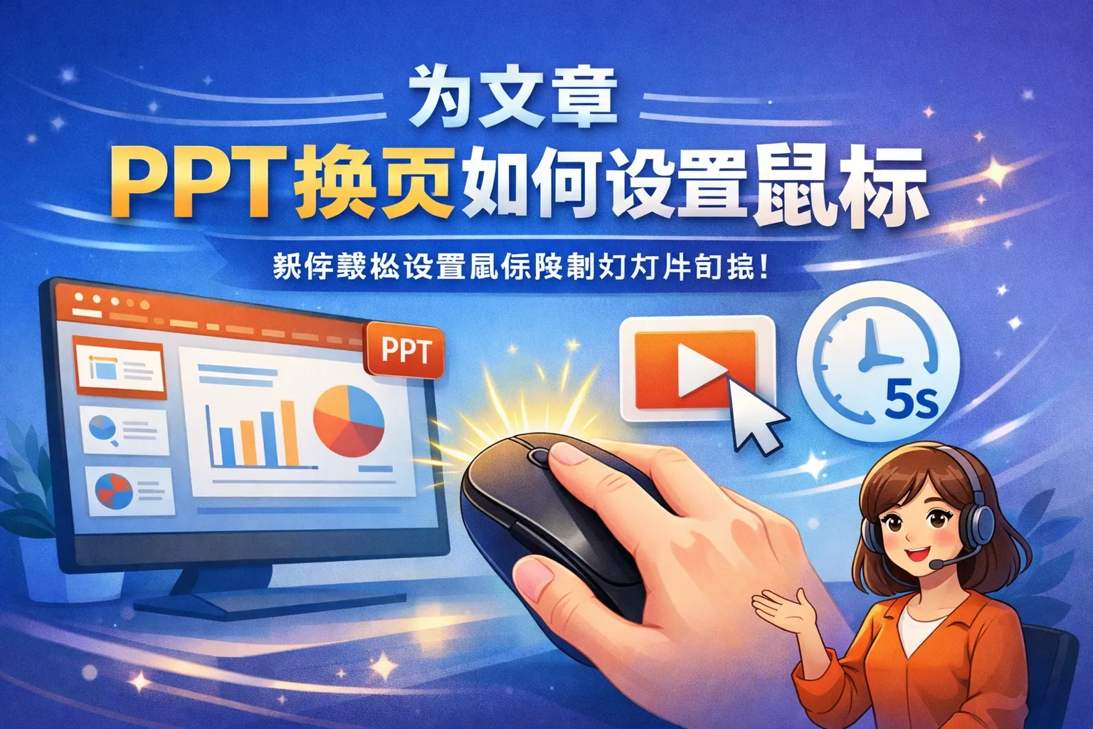 ppt换页如何设置鼠标