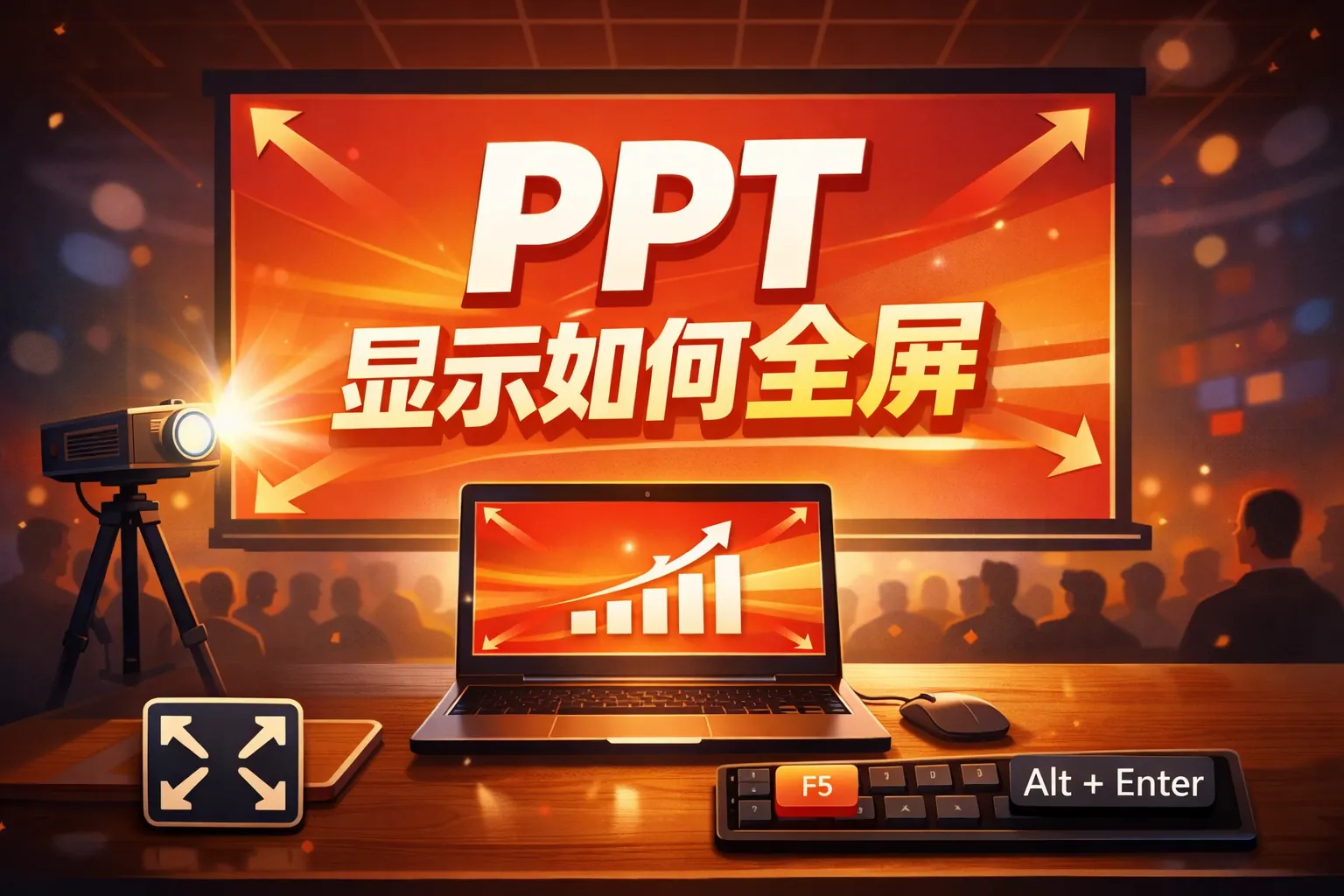Ppt显示如何全屏