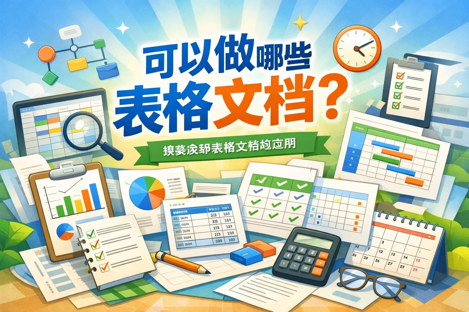 可以做哪些表格文档