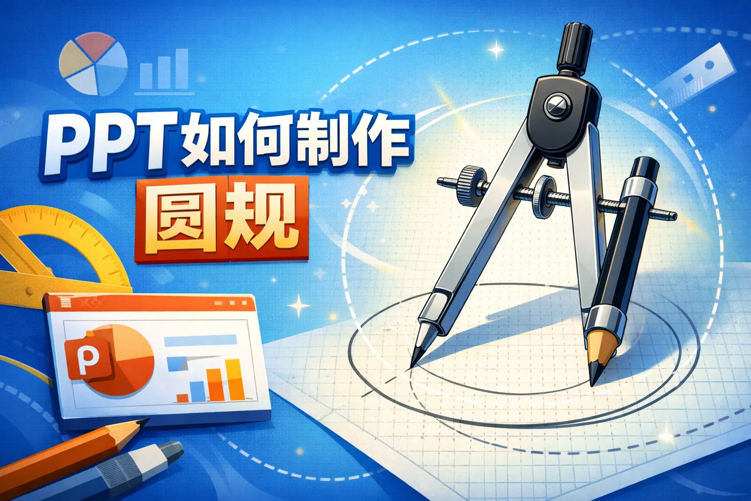 ppt如何制作圆规