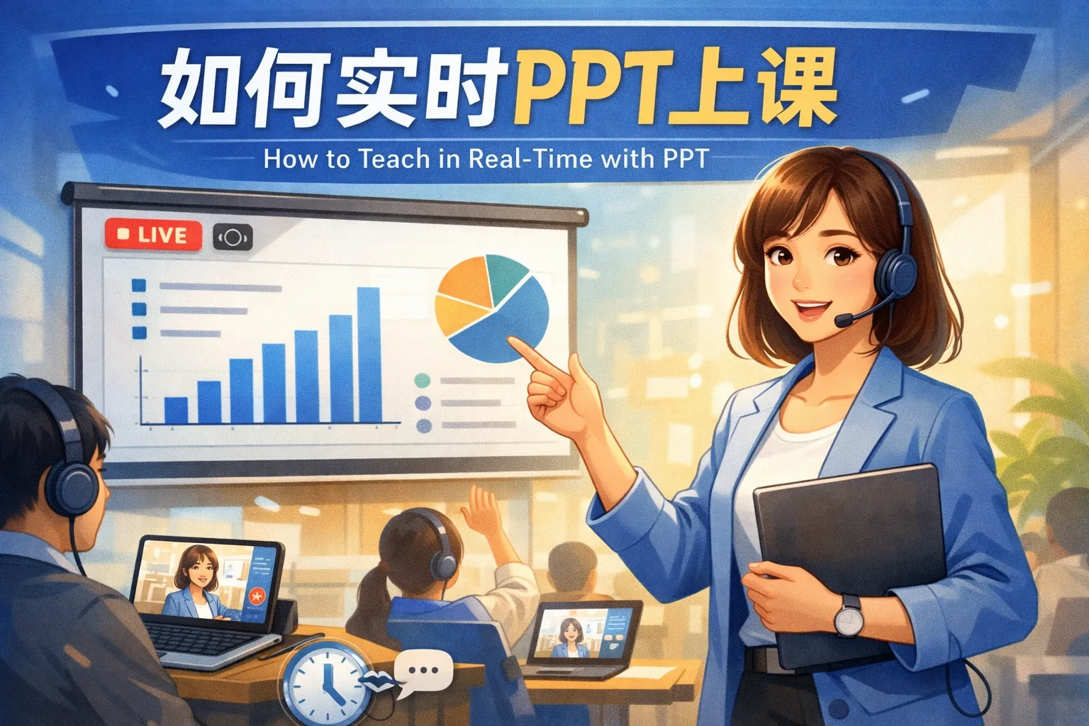 如何实时ppt上课