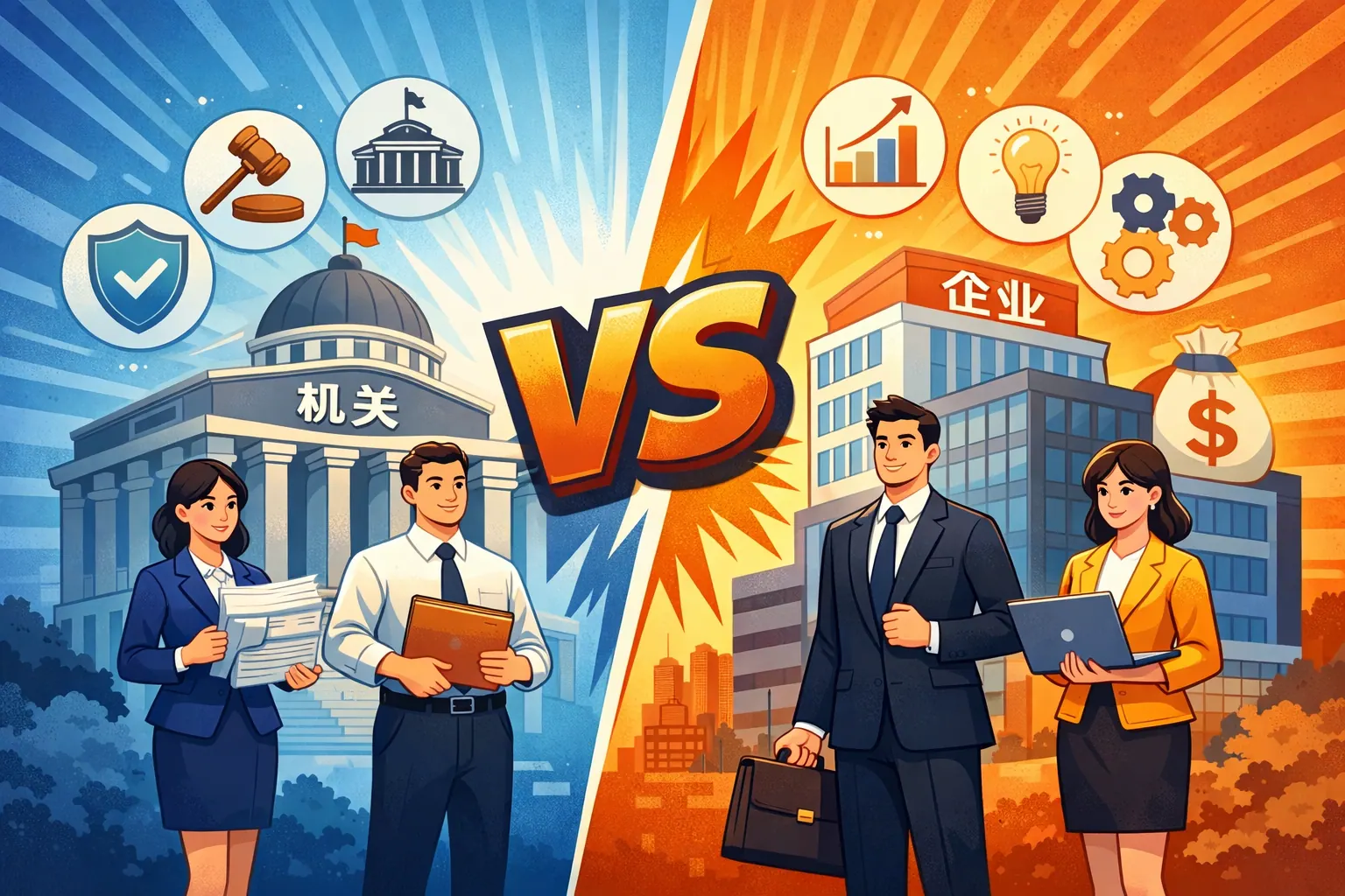 主体类型机构跟企业有啥区别