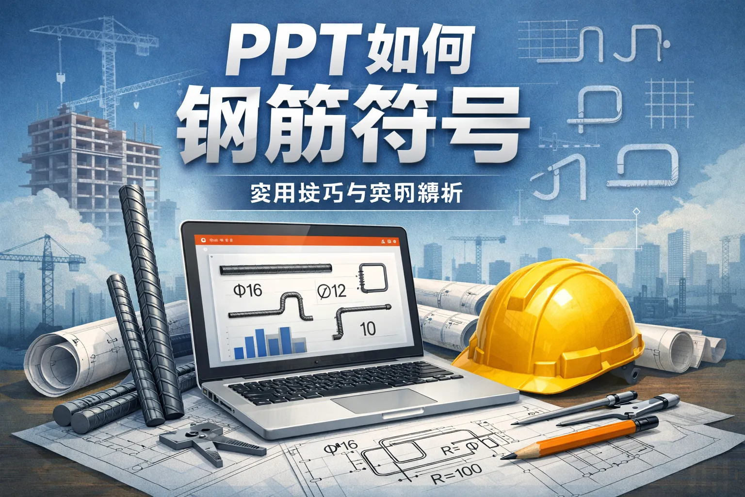 ppt如何钢筋符号