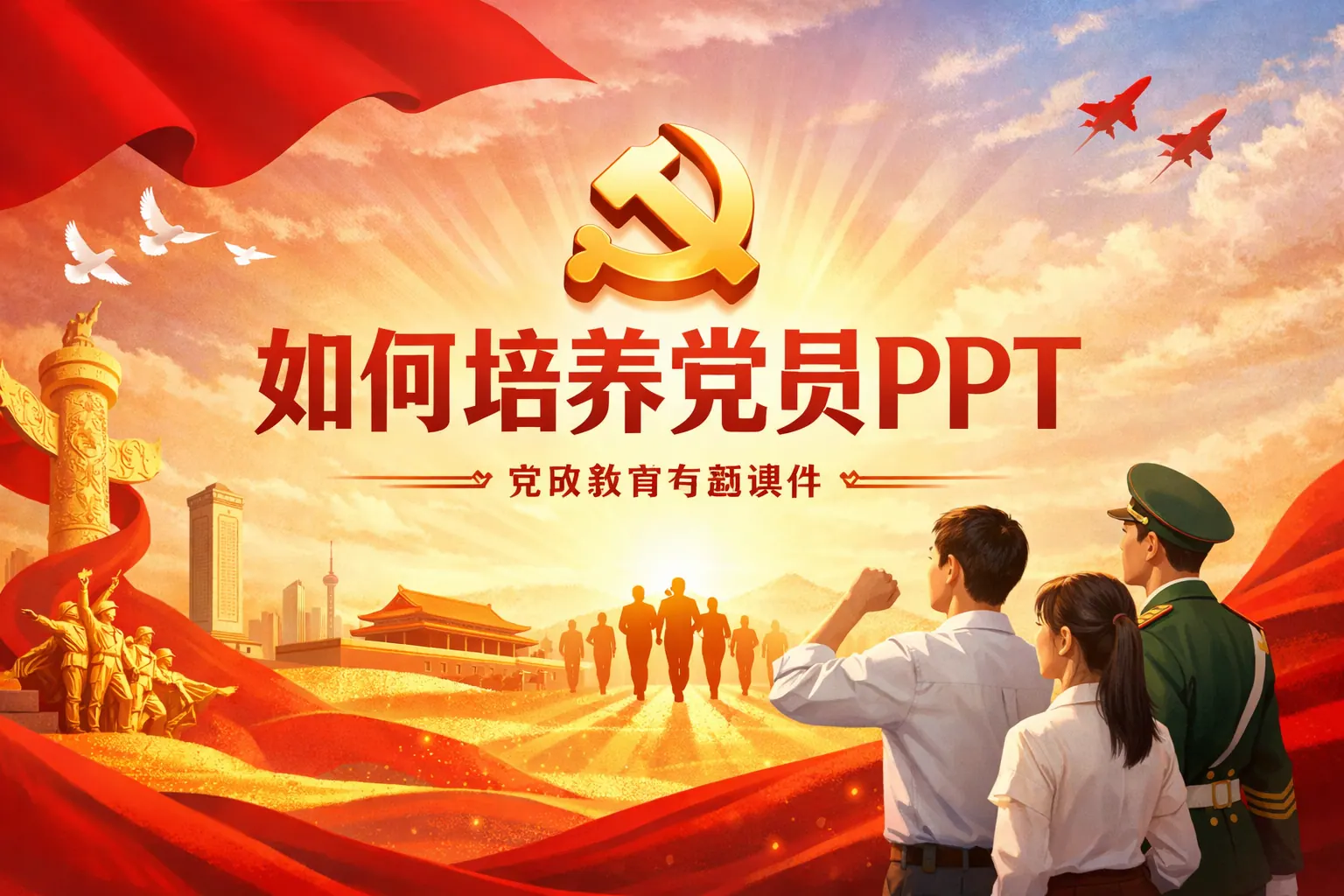 如何培养党员PPT