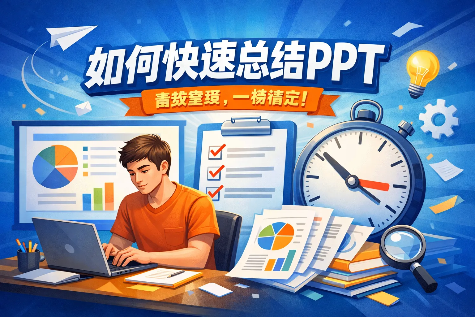 如何快速总结ppt