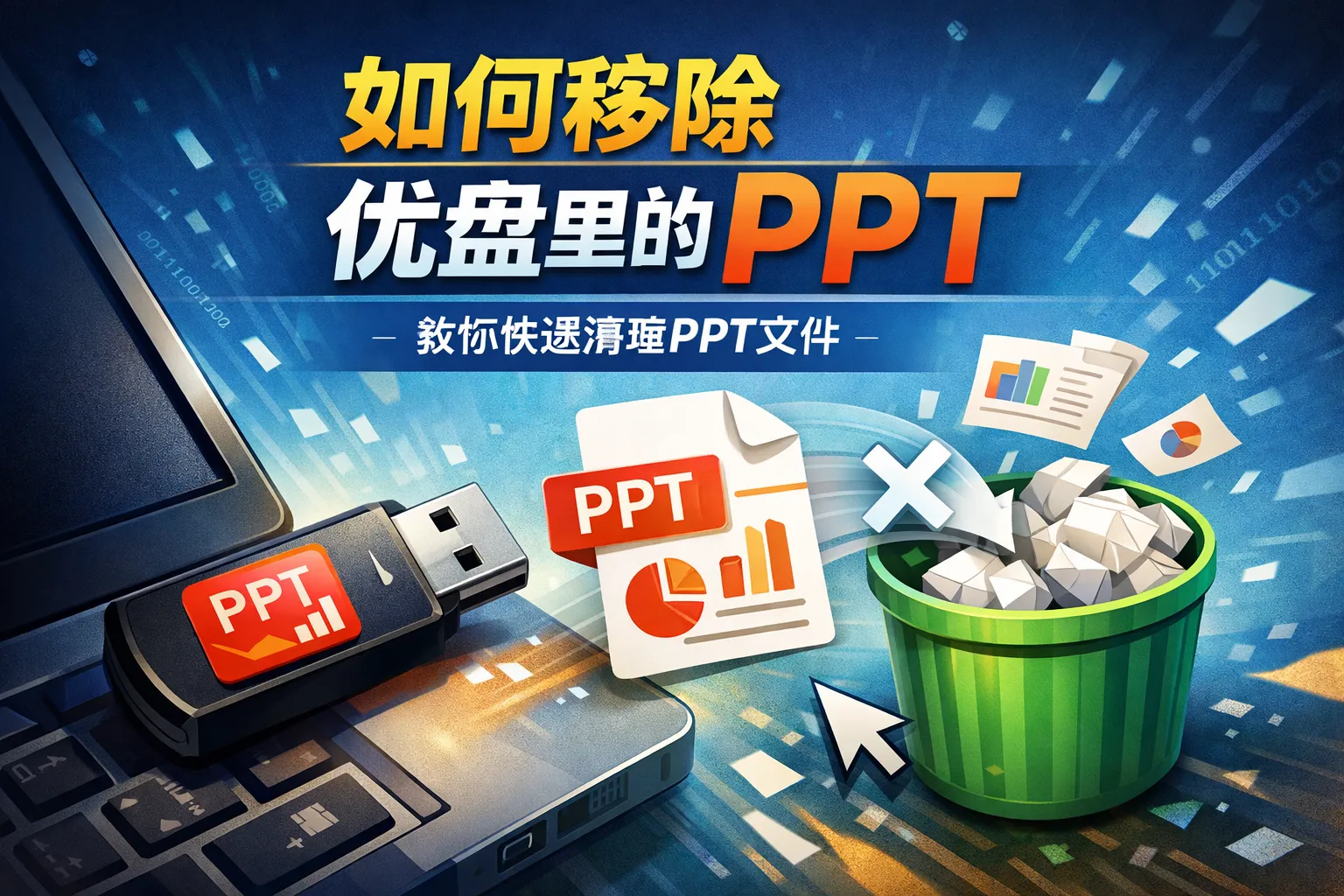 如何移除优盘里的ppt