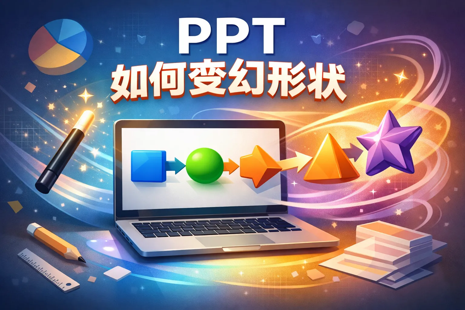 ppt如何变幻形状