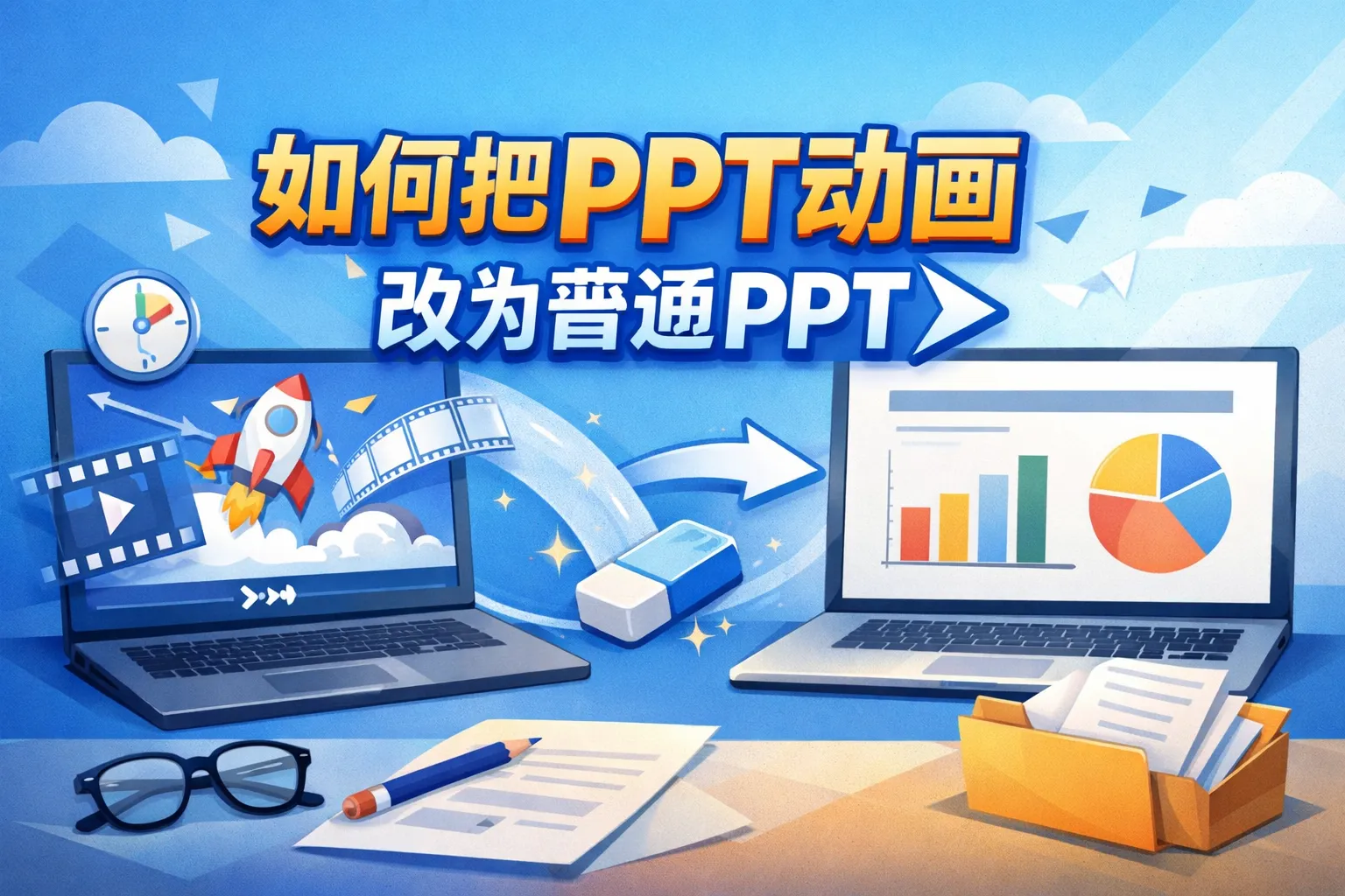 如何把PPT动画改为普通PPT