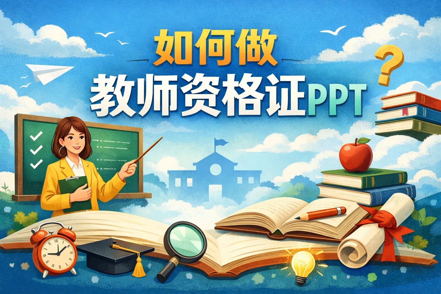 如何做教师资格证ppt